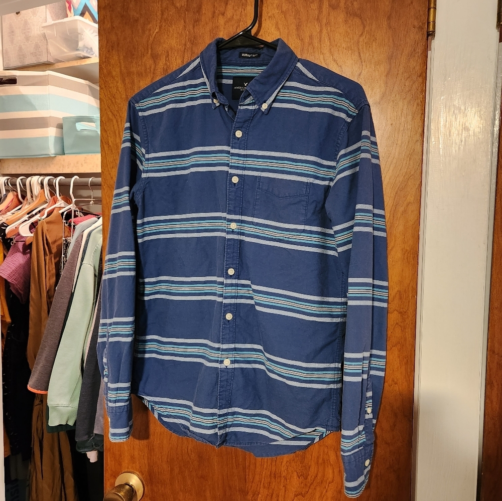 Stripped button down shirt